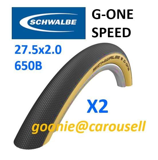 Pair Schwalbe G One One Speed 27 5 X 2 0 Tyre Cx Mtb Gravel Bicycles Pmds Parts Accessories On Carousell
