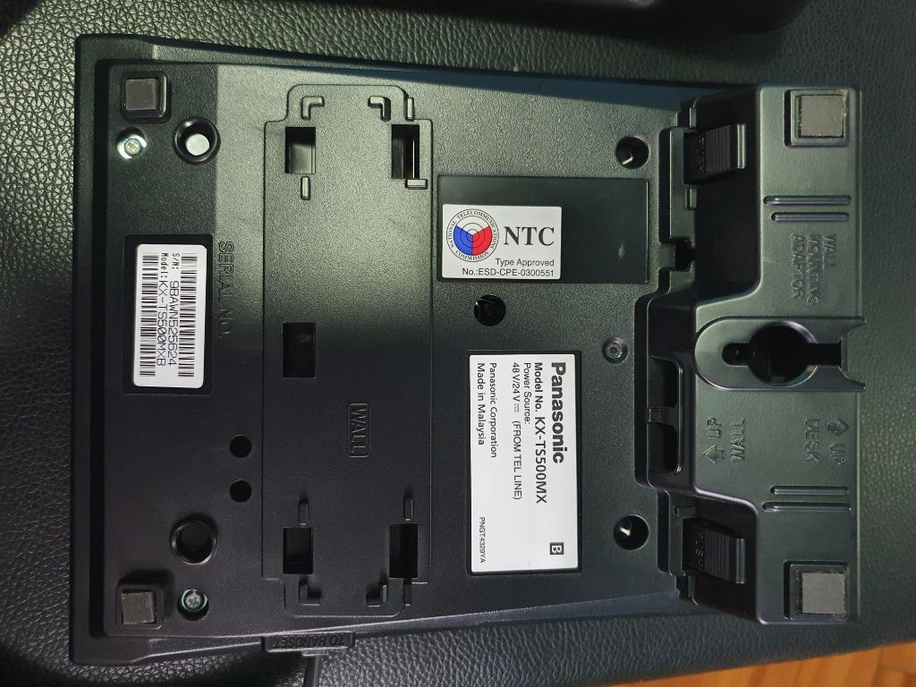 Panasonic Telephone Handset (Black), Audio, Voice Recorders on Carousell