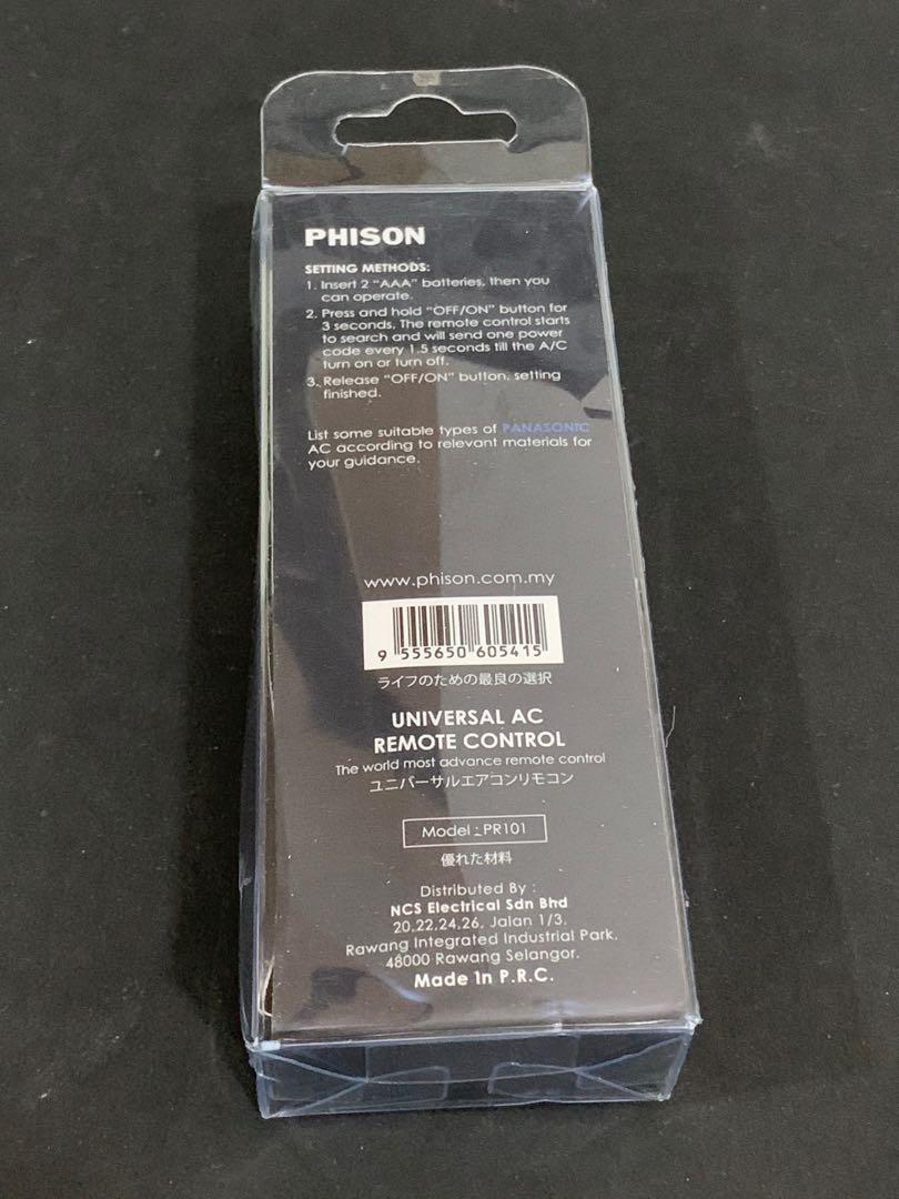 Phison PR-101 Universal Air-Cond Remote - Panasonic ONLY 