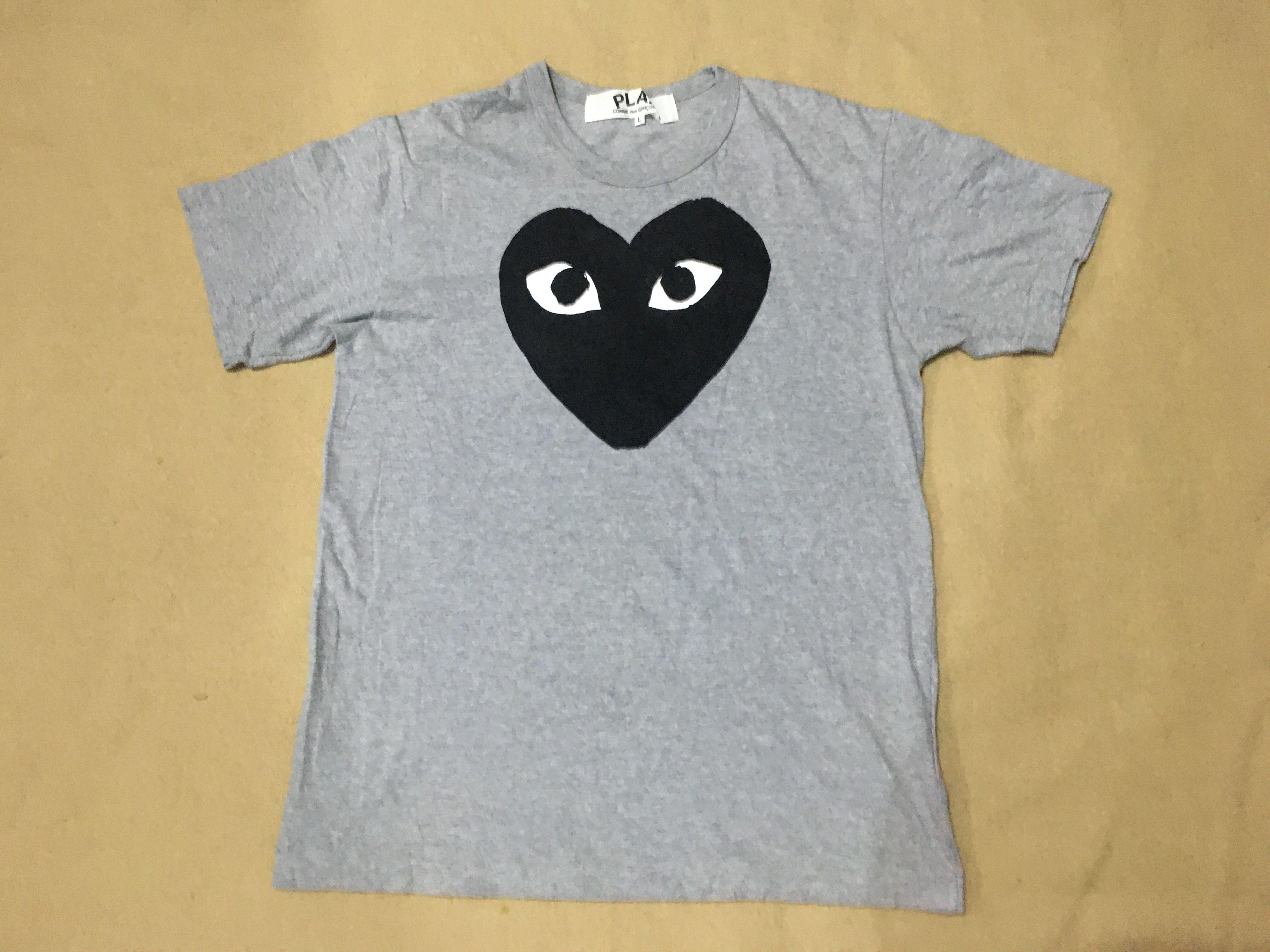 PLAY COMME des GARCONS GRAY L x BAPE x supreme x champion Men s Fashion Tops Sets Tshirts Polo Shirts on Carousell