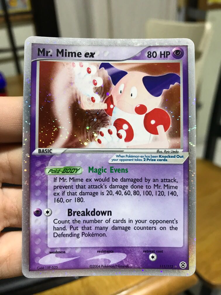 Pokemon Mr Mime Ex Card Hobbies Toys Toys Games On Carousell