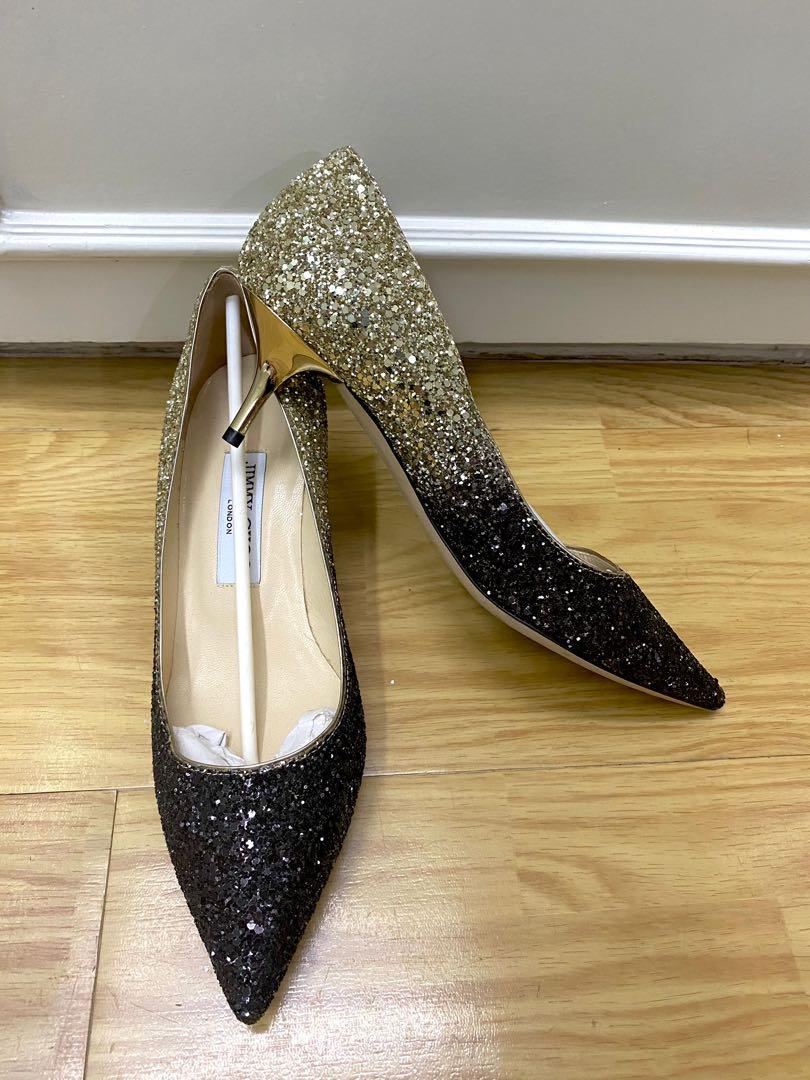 Jimmy choo sales gold heels sale