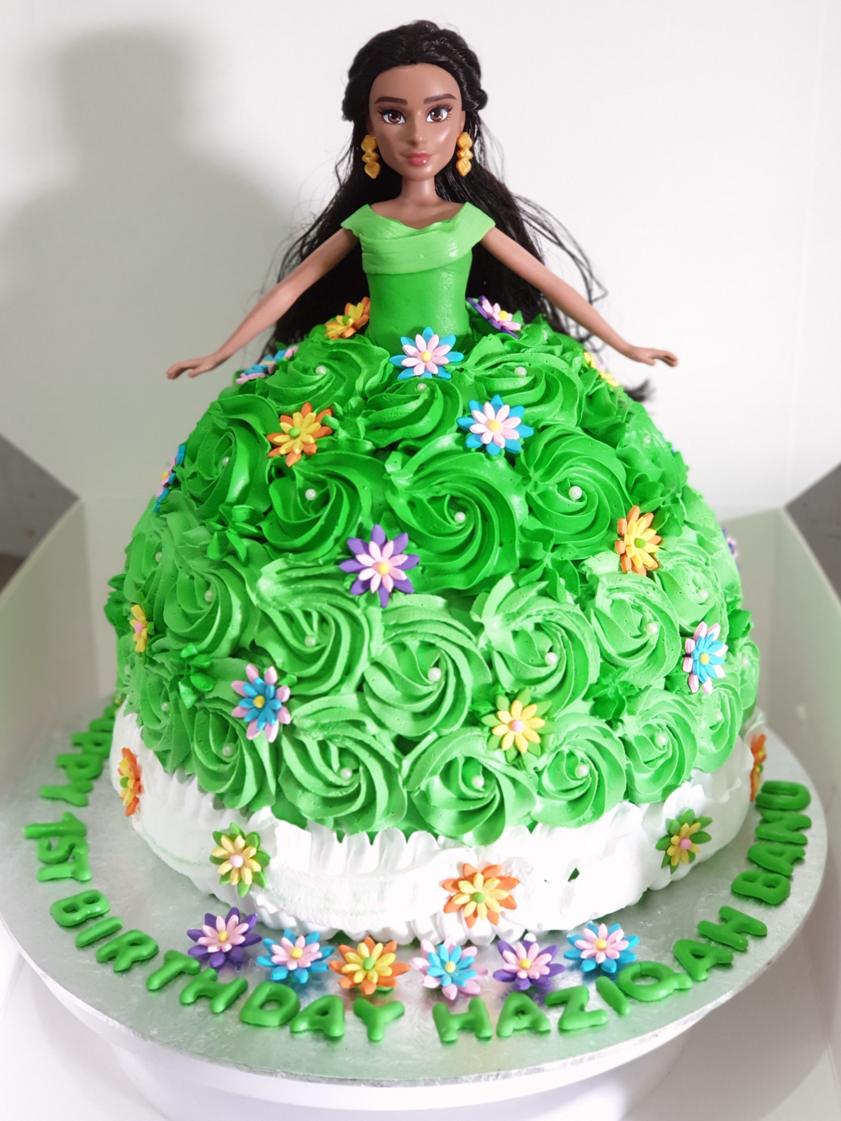 Princess Jasmine Doll Cake, Food & Drinks, Homemade Bakes on Carousell