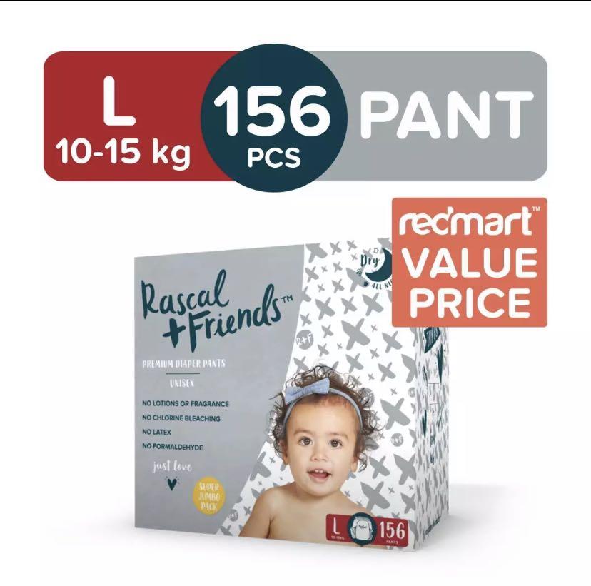 Rascal + Friends XL Pants, Babies & Kids, Bathing & Changing, Diapers &  Baby Wipes on Carousell
