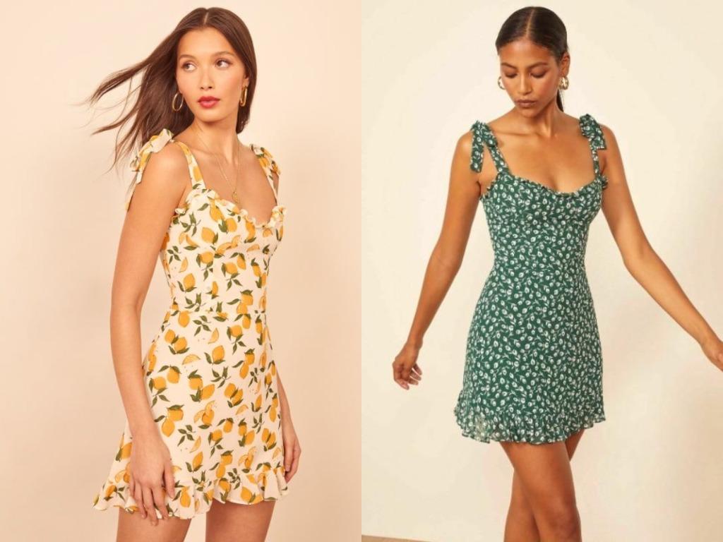 Reformation Christine Dress in Lemonade and Susanna ✨top pick✨, 女裝, 連身裙u0026  套裝, 傳統服飾- Carousell