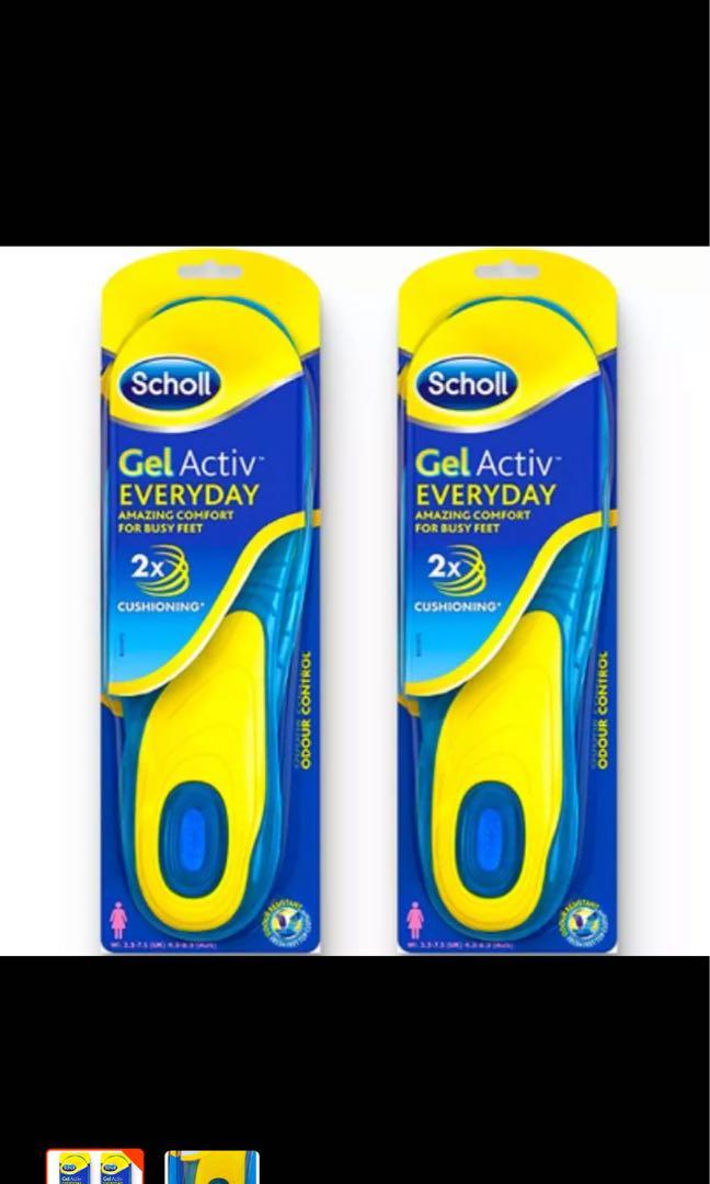Kast Bij Dokter 🌟BRAND NEW 🌟 Scholl Gel Active Everyday 2x Cushioning, Men's Fashion,  Activewear on Carousell