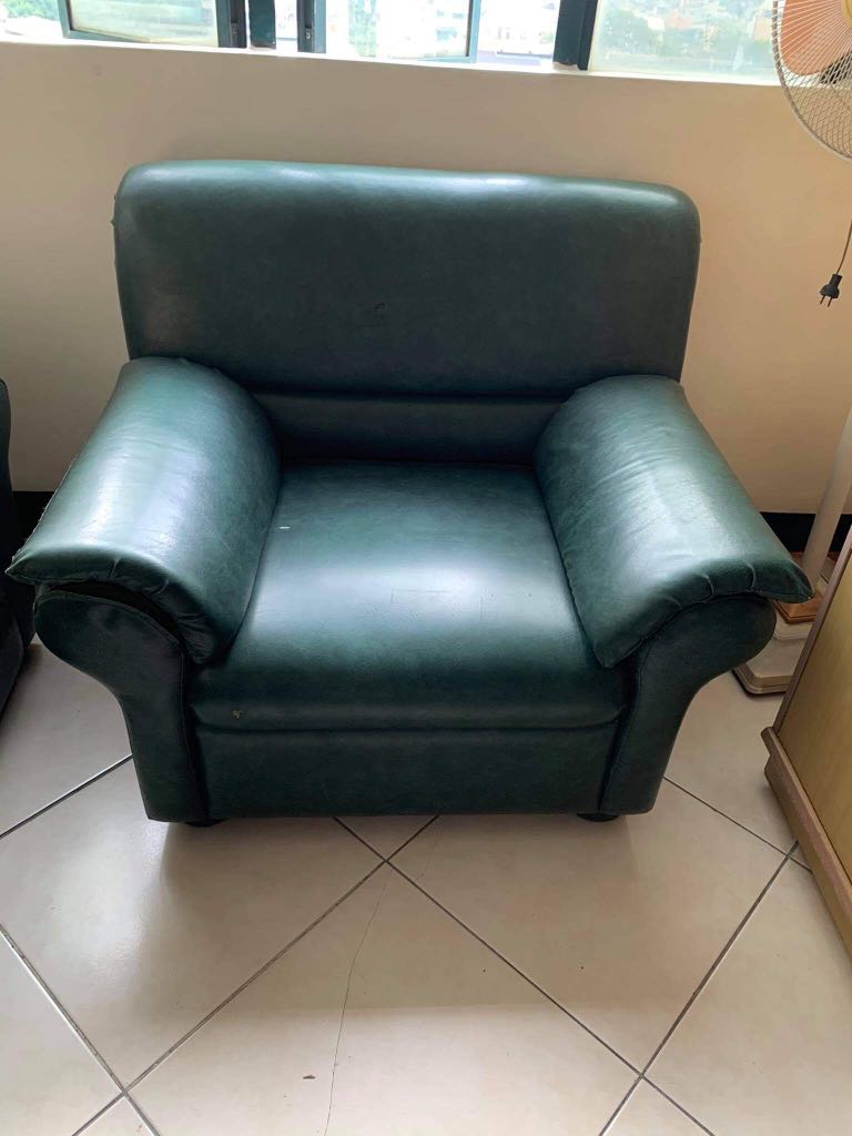 Sofa (German Leather), Furniture & Home Living, Furniture, Sofas on