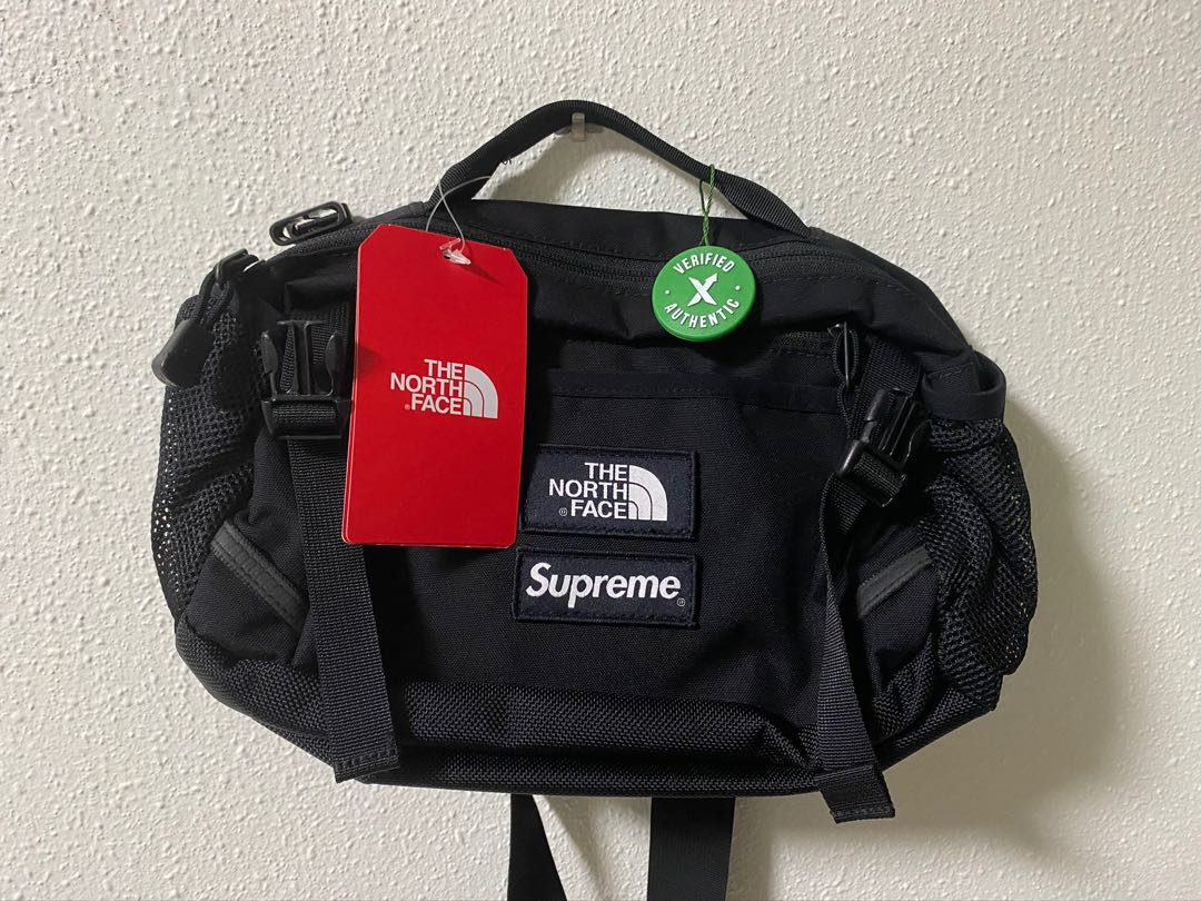 Supreme X The North Face Expedition Waist Bag in Black