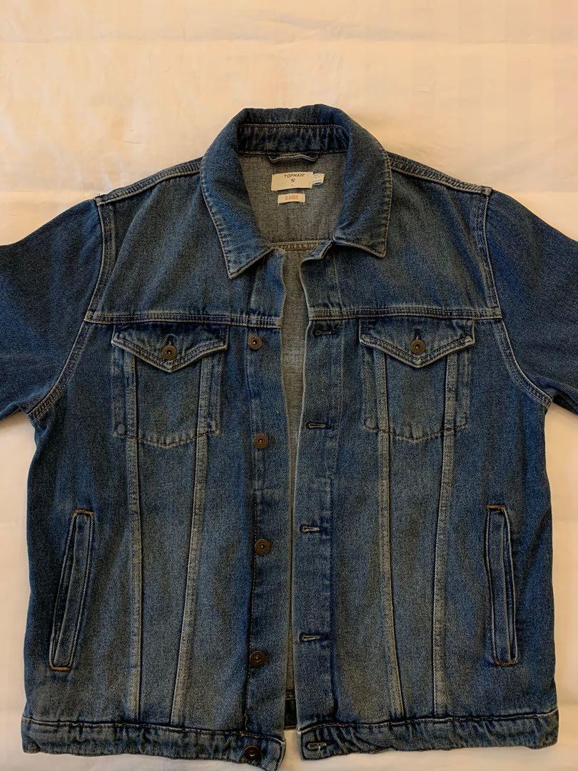 Topman denim jacket, Men's Fashion 