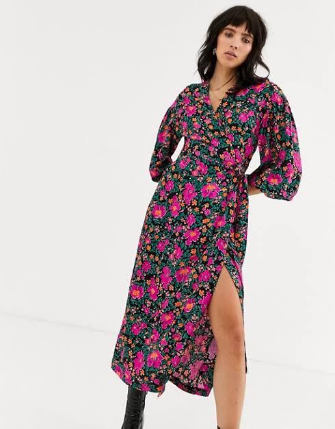 Wrap dress sales topshop