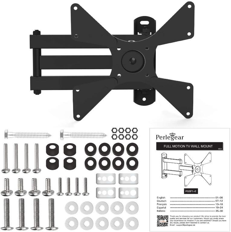 TV Wall Bracket, Swivels Tilts Extends Rotates TV Wall Mount for 1040