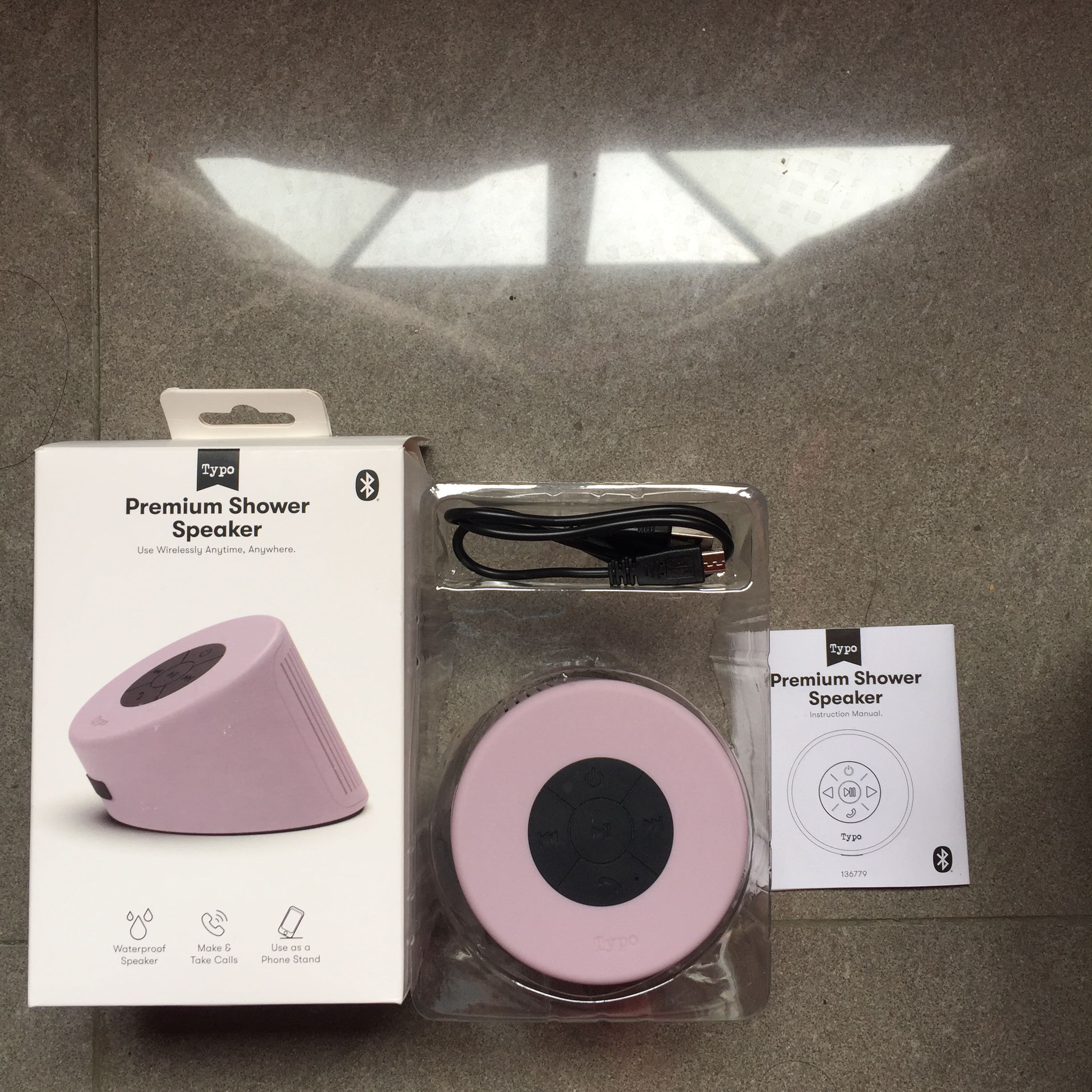 Typo speaker shower 2025