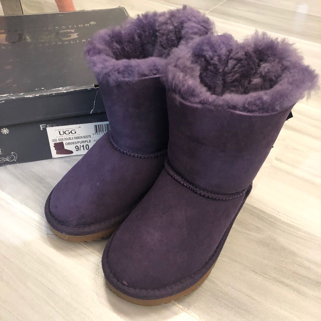 UGG Boots女童29碼紫色, 兒童＆孕婦用品 