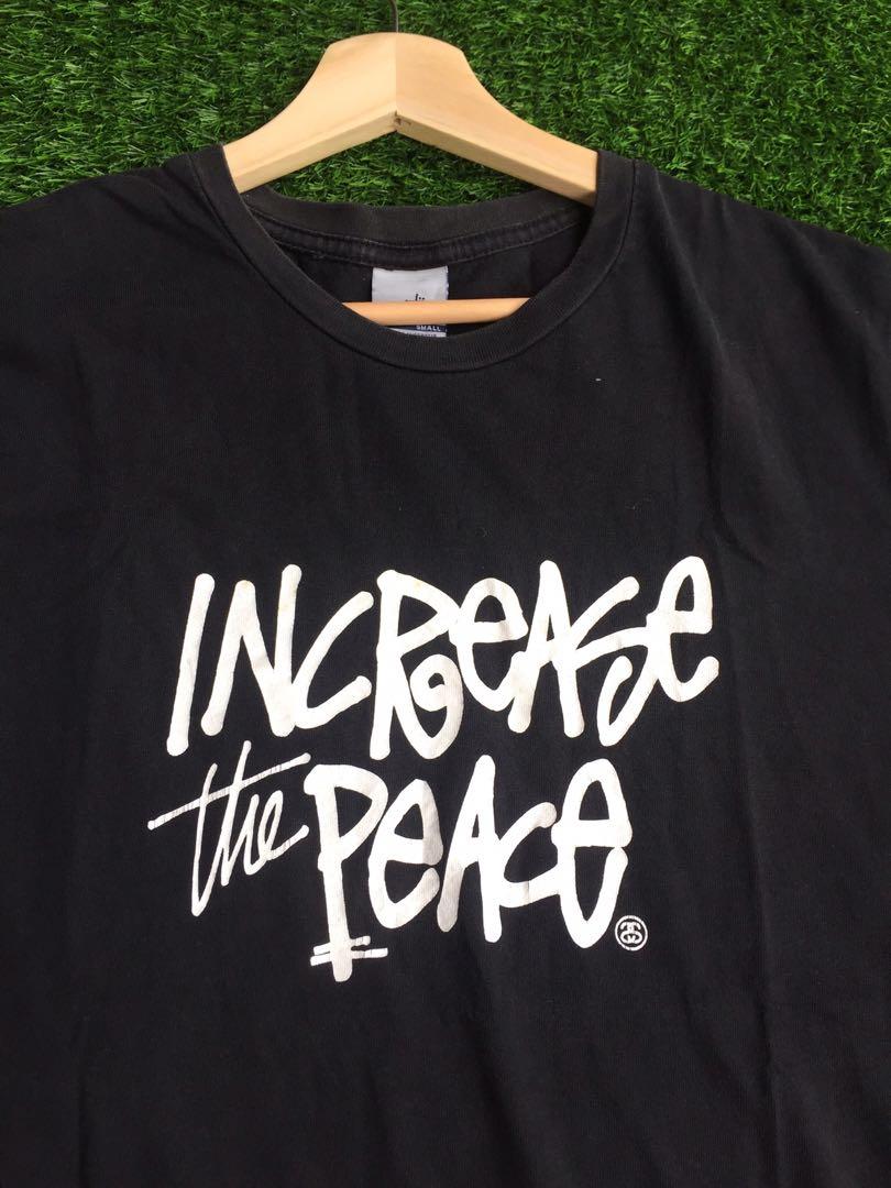 STUSSY increase the peace 90'S Lサイズ 紺タグ Stussy Stussy