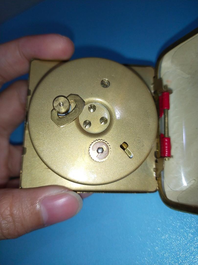 Vintage Telock Traveller Hand Winding Alarm Clock, Hobbies & Toys