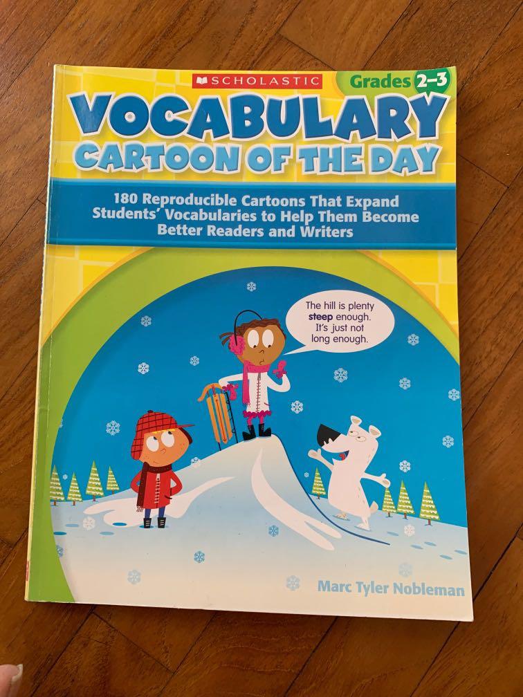 Vocabulary cartoon of the day grade 2-3, Hobbies & Toys, Books & Magazines,  Assessment Books on Carousell