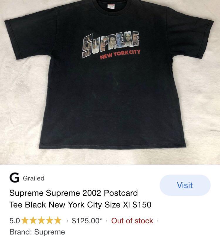 Supreme postcard tee sales
