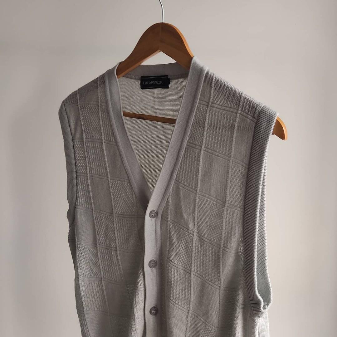 light grey sweater vest