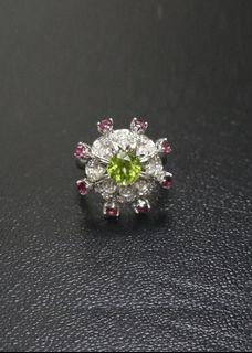 18k金，天然钻石戒指 (18k Gold, natural diamonds Ring)