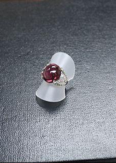 18k金，天然钻石戒指 (18k Gold, natural diamonds Ring)