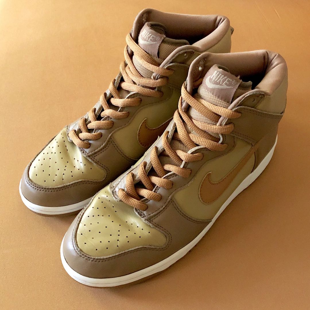 nike dunk high maple