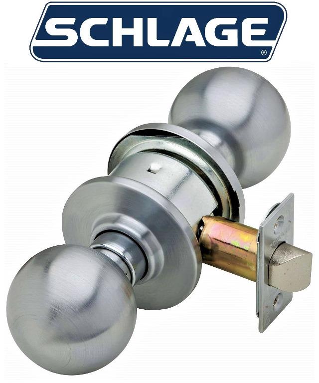 Click Passage Magnetic Tubular Latch, Satin Chrome -, HINTEX