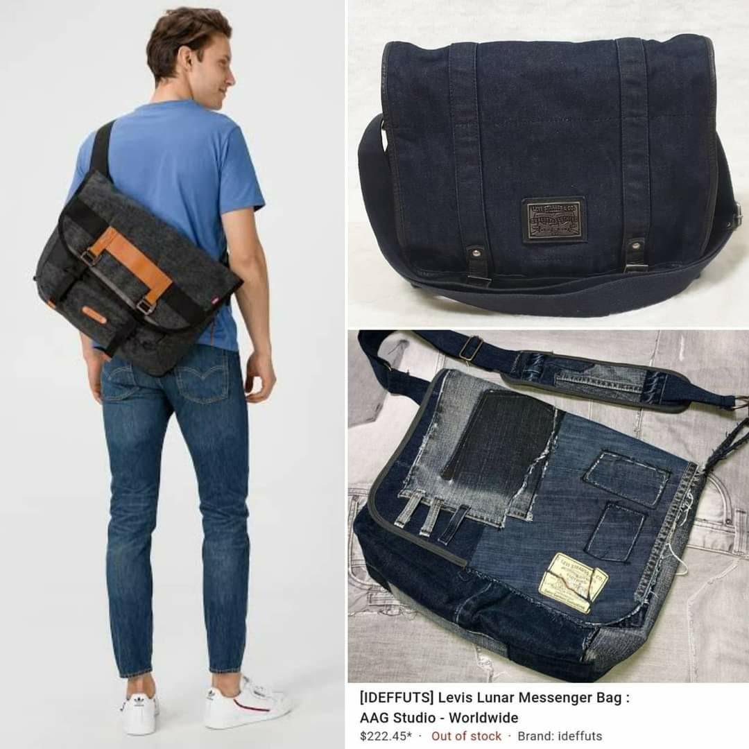 💯% Authentic LEVI'S STRAUSS®️ Messenger Crossbody Denim-Leather Bag, Men's  Fashion, Bags, Sling Bags on Carousell