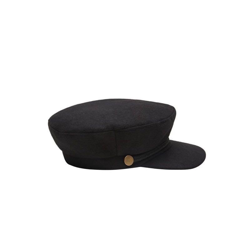 免運 正品mango 黑色羊毛有型軍帽海軍帽 她的時尚 飾品配件在旋轉拍賣