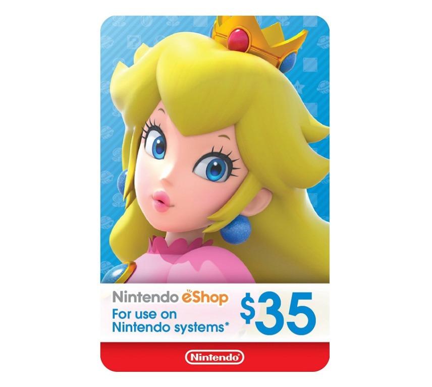 全新 Switch 任天堂預付卡nintendo Pre Paid Card Us 35 遊戲機 遊戲機遊戲 Carousell