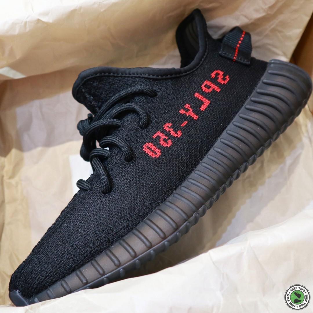 ADIDAS YEEZY BOOST 350 V2 “BRED” CP9652, 男裝, 鞋, 波鞋- Carousell