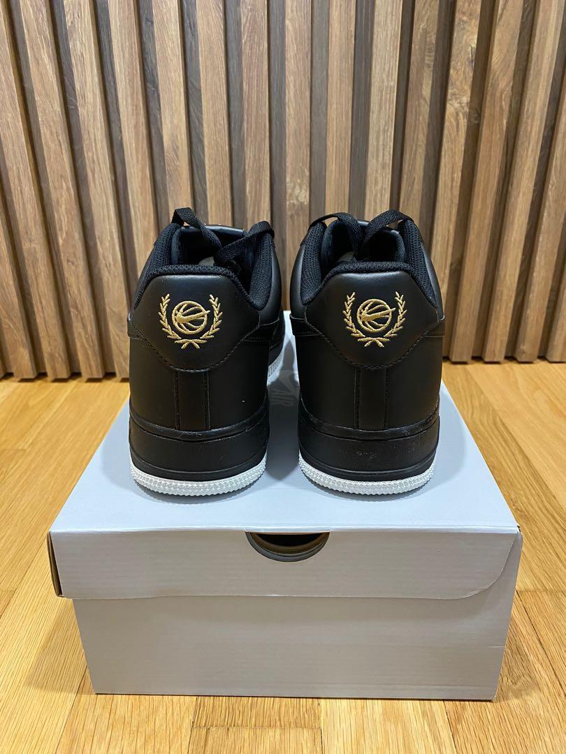 Air force 1 on sale 07 black/black/summit white/metallic gold