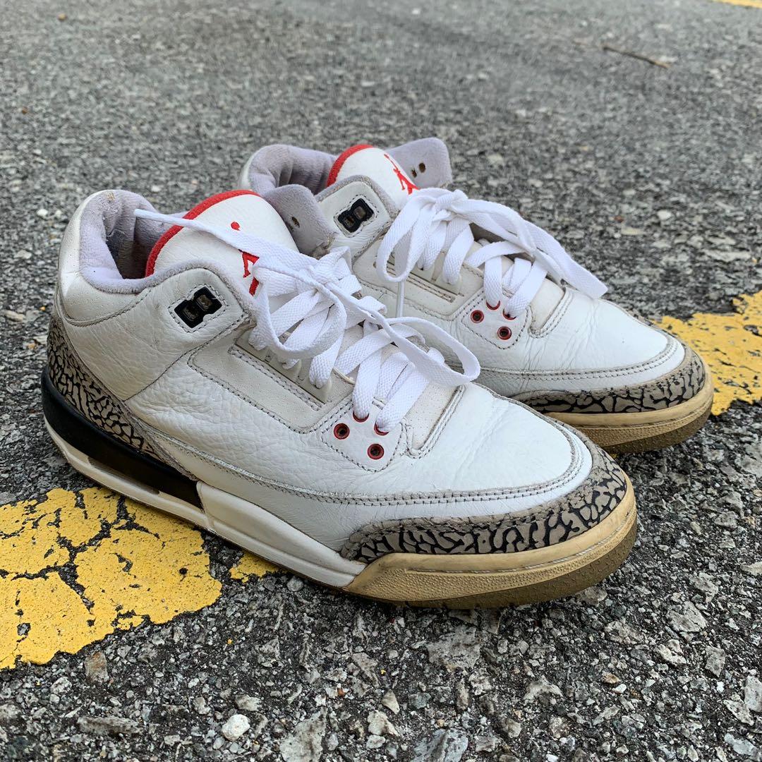 Jordan 3 hotsell white cement 2011