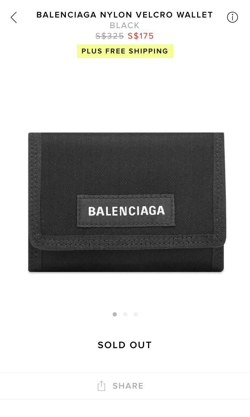 Balenciaga velcro wallet 2025