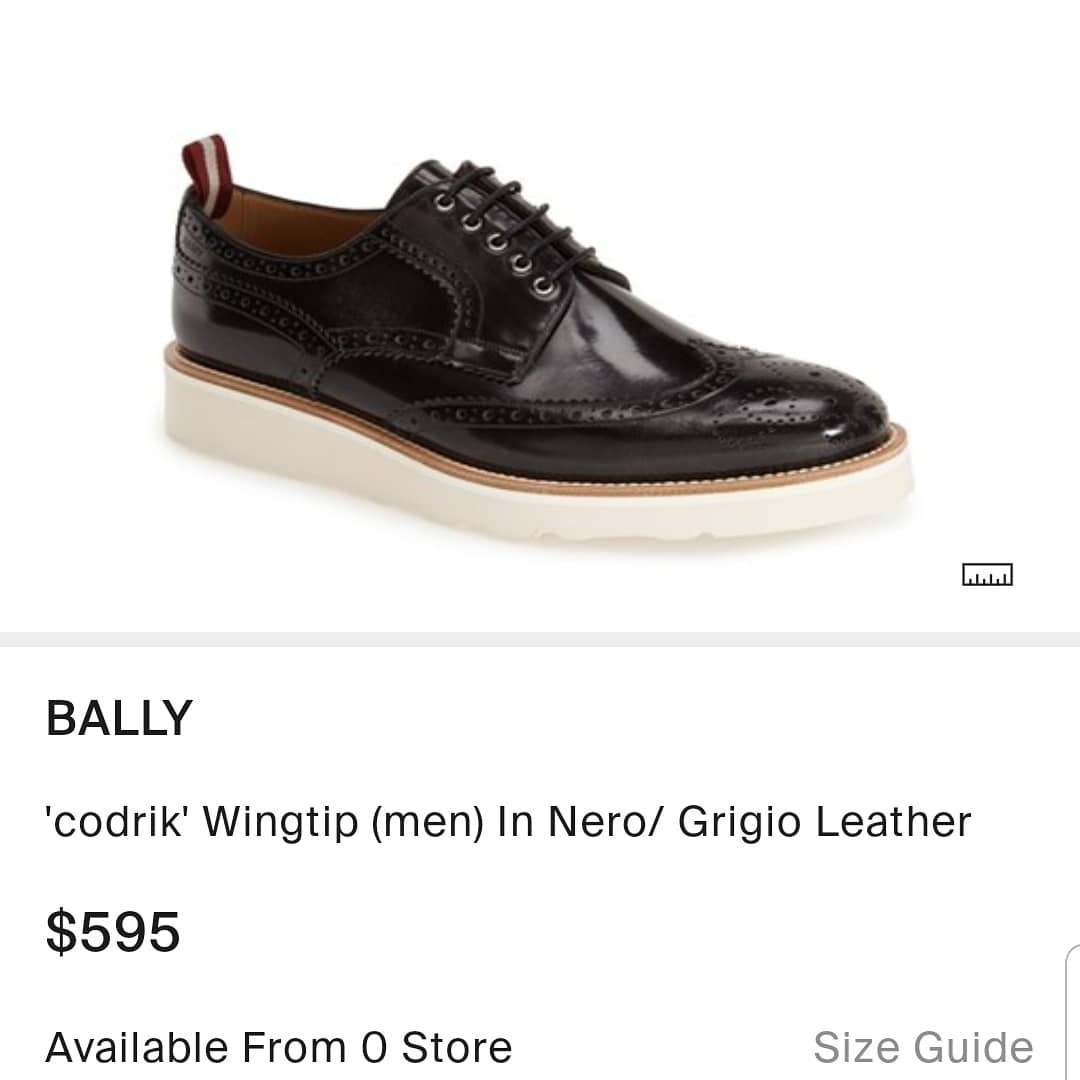 bally wingtip shoes