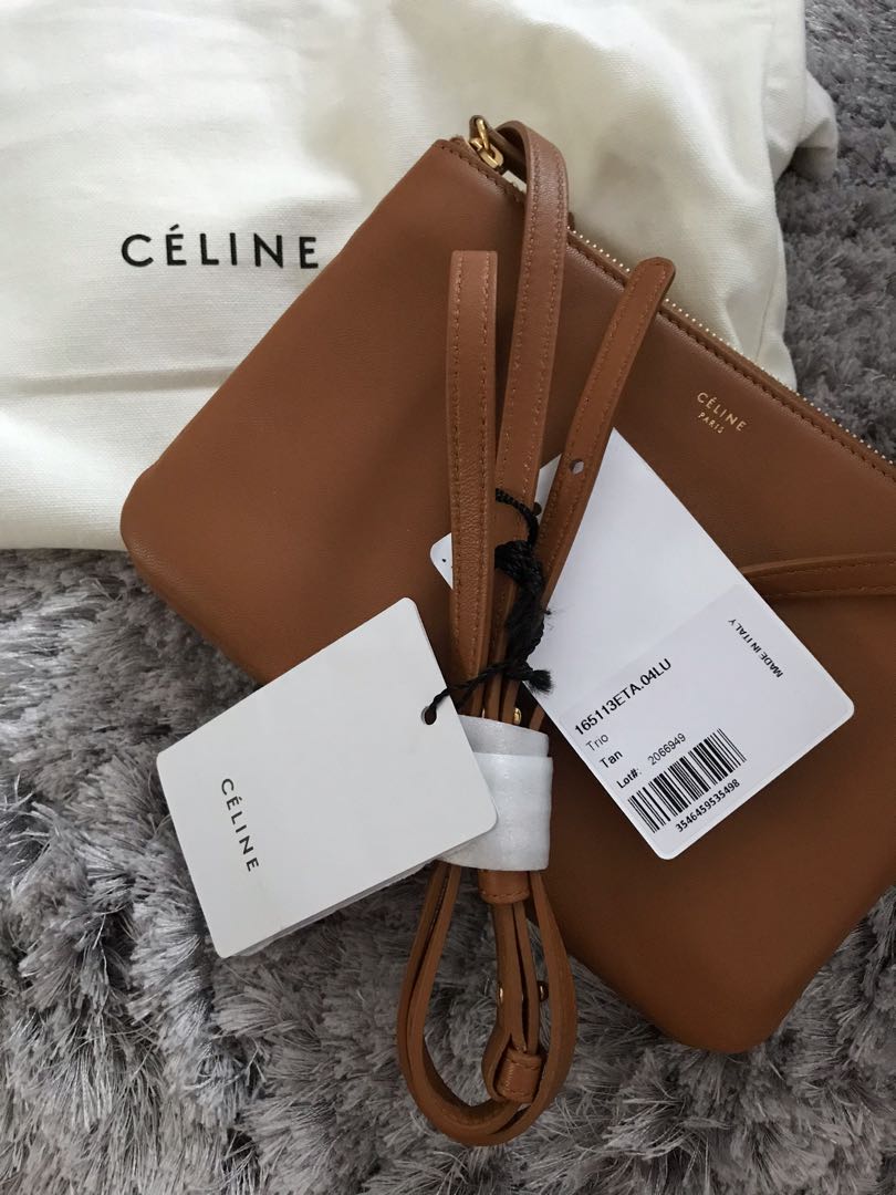 Celine trio tan new arrivals