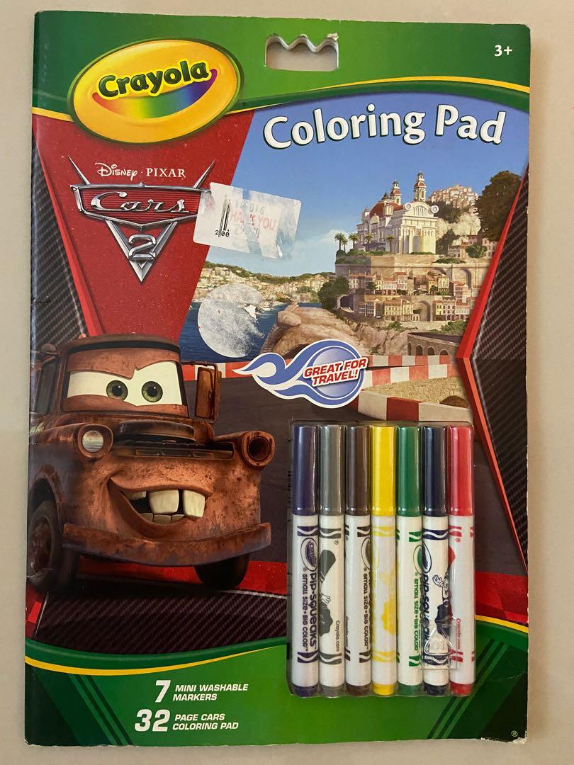 Crayola Disney Cars Colouring Books with markers, Books ...