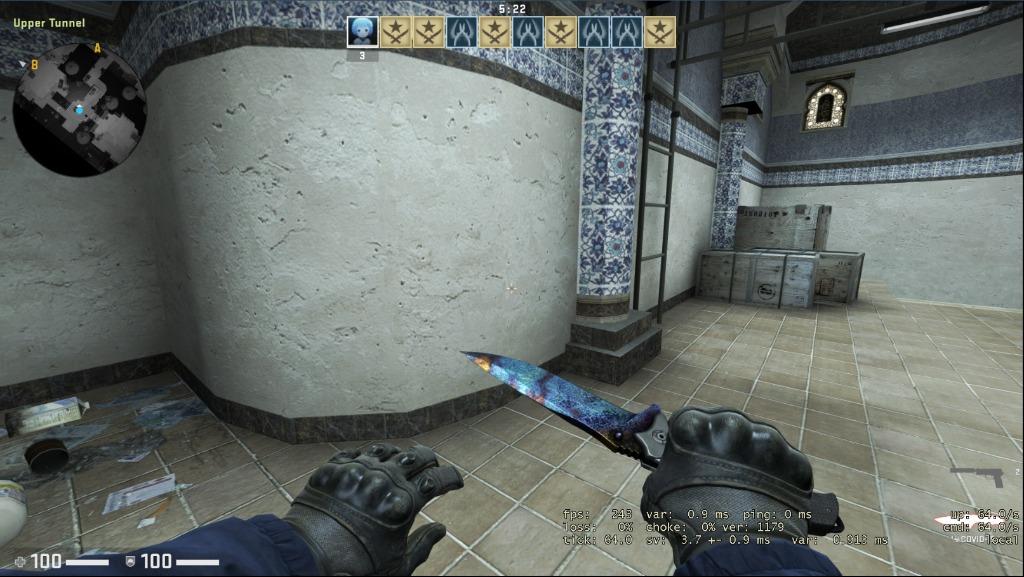 Csgo Nomad Knife BS (BLUEGEM), Video Gaming, Gaming Accessories, Game
