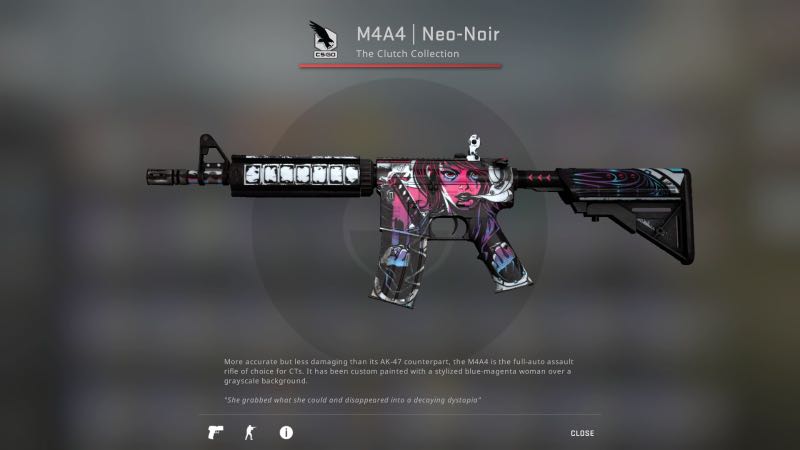 Csgo Skins // M4A4 neo-noir, Video Gaming, Gaming Accessories, Gift Cards Accounts Carousell