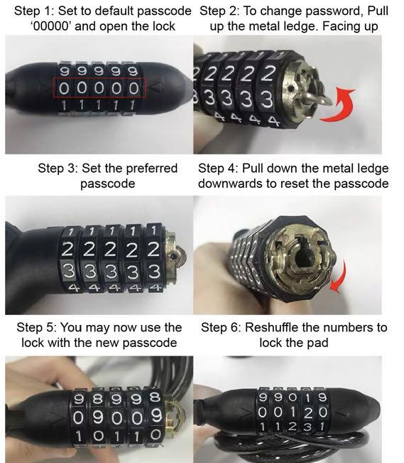 Dahon password lockpad/ bicycle lock/ bike lock, Sports Equipment