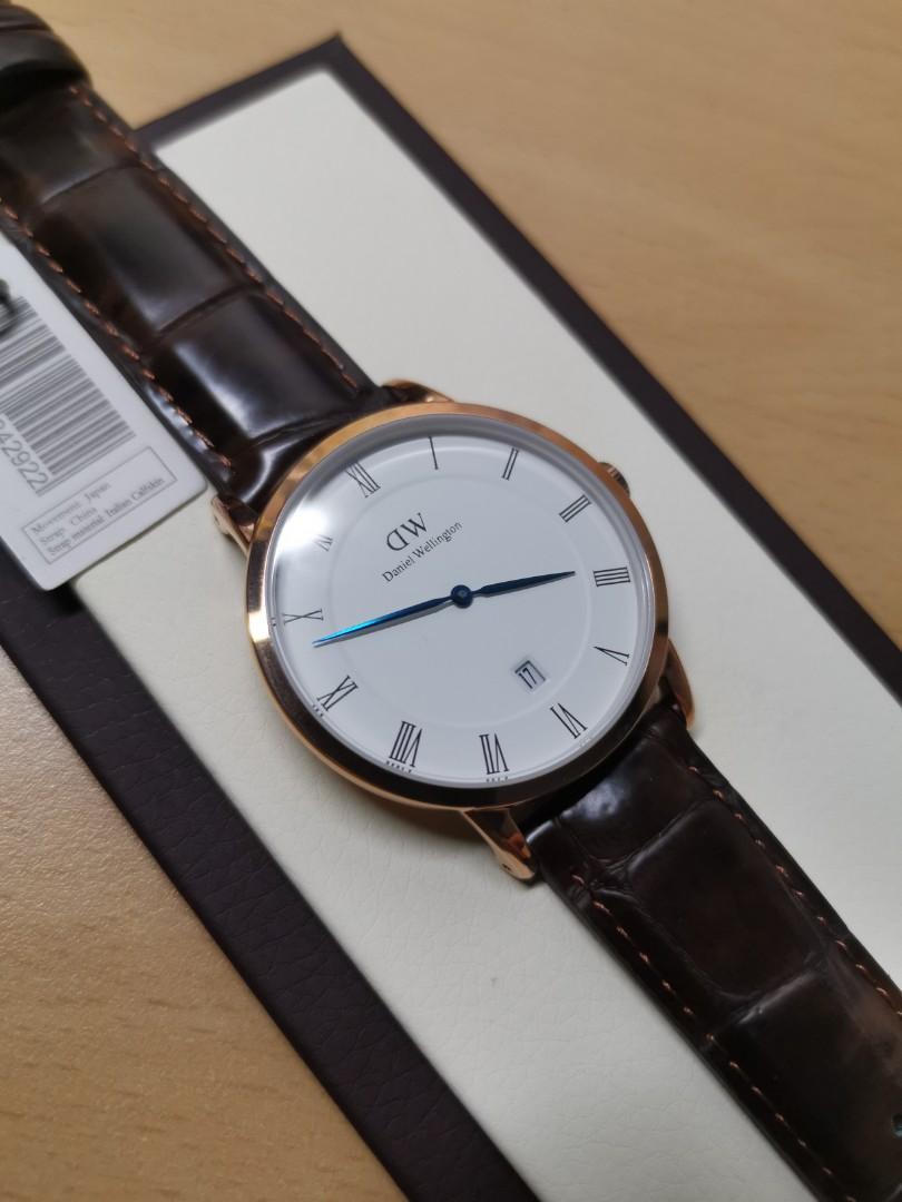 D W Daniel Wellington Ultra thin watch Golden Belt gift