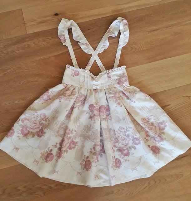 FREE SF Cute Vintage Liz Lisa White/Beige Cinderella Floral  