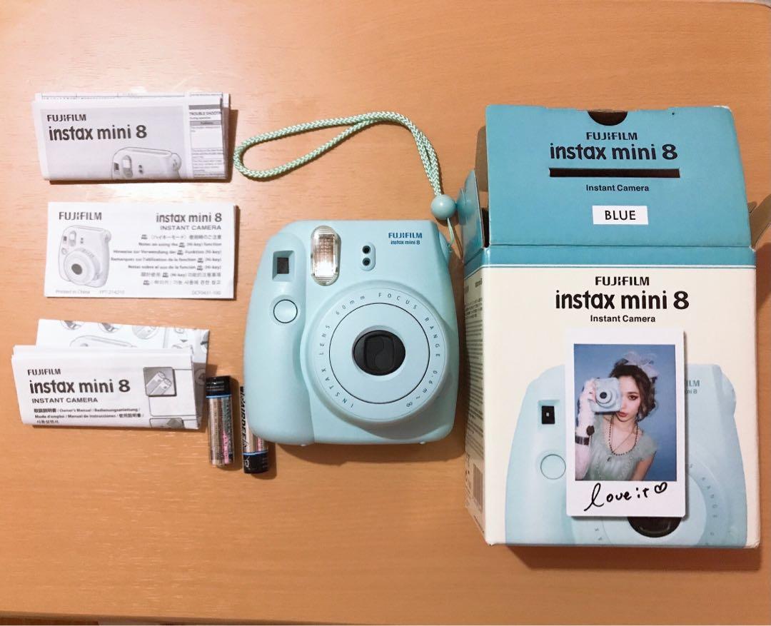 Good As New Instax Mini 8 Blue Fujifilm Photography Cameras On Carousell