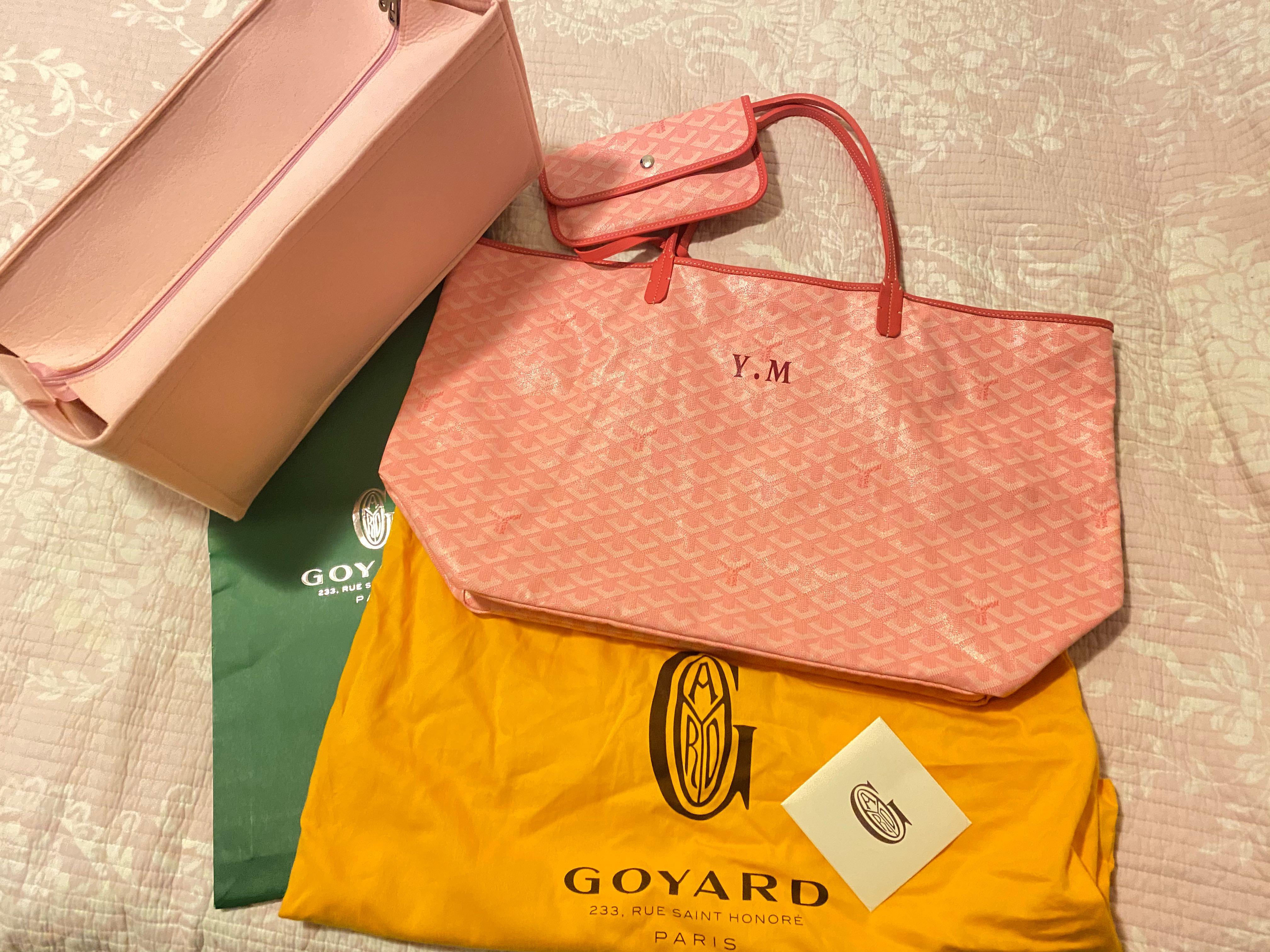 Goyard limited pink tote bag GM size, 名牌, 手袋及銀包 Carousell