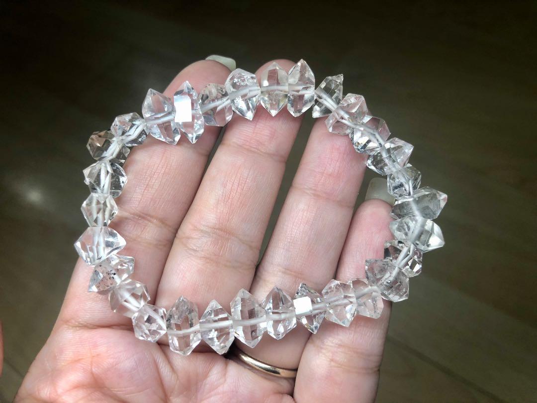 herkimer diamond bracelet 10mm 闪灵砖– Moritabear Sdn Bhd