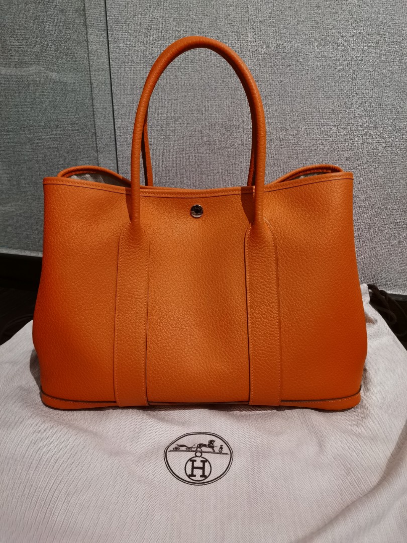 100% AUTH Hermes Garden Party 36 GM Tote Bag Negonda ETOUPE w/ Free Bag  Shaper