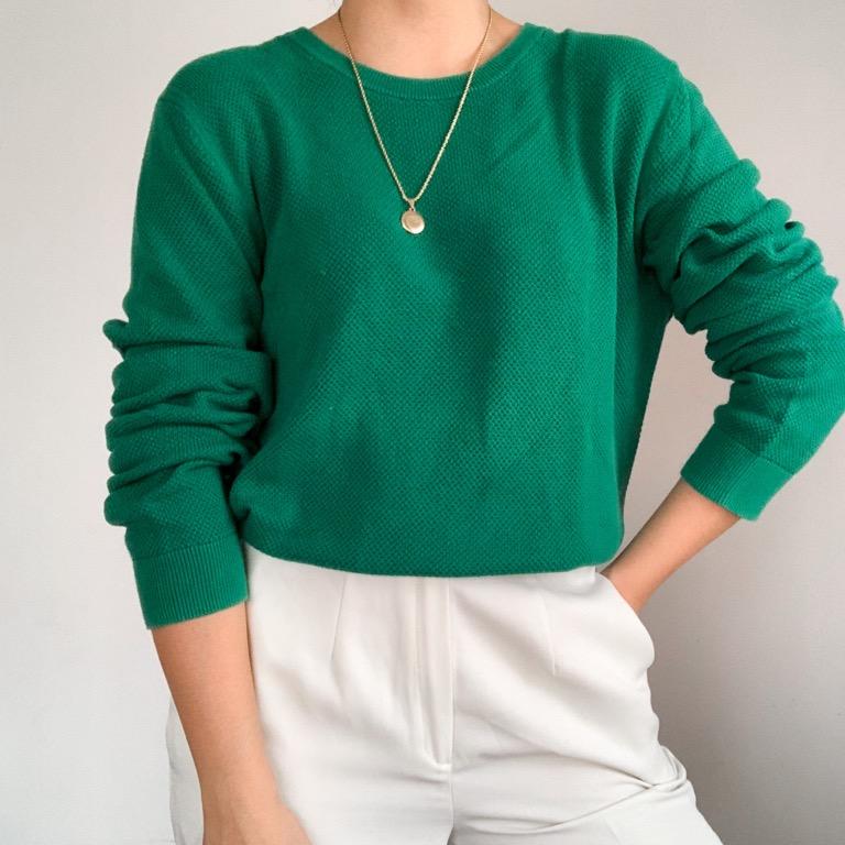 H&m new arrivals green sweater