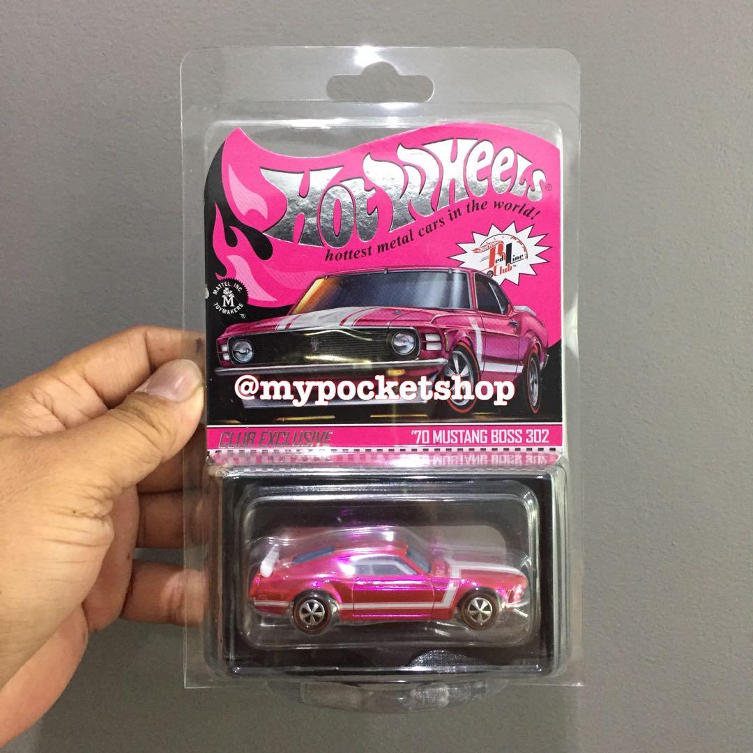 Hot Wheels Rlc Pink 70 Ford Mustang Boss 302 2020 Hotwheels La Convention Rlc Club Exclusive Toys Games Others On Carousell