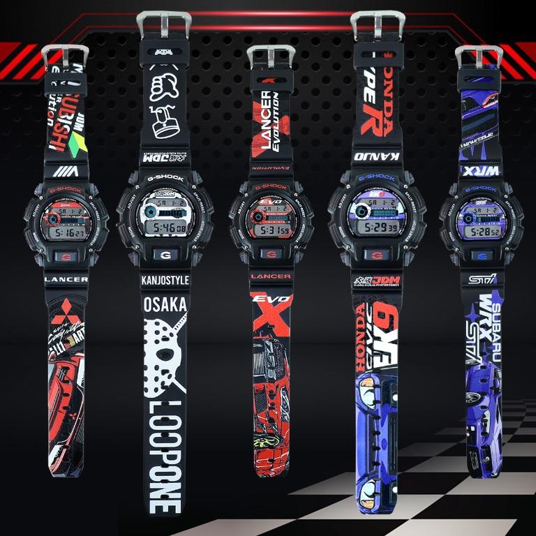 JDM Japan Mitsubishi Honda Subaru Loop One Design G Shock Watch Sport Watch