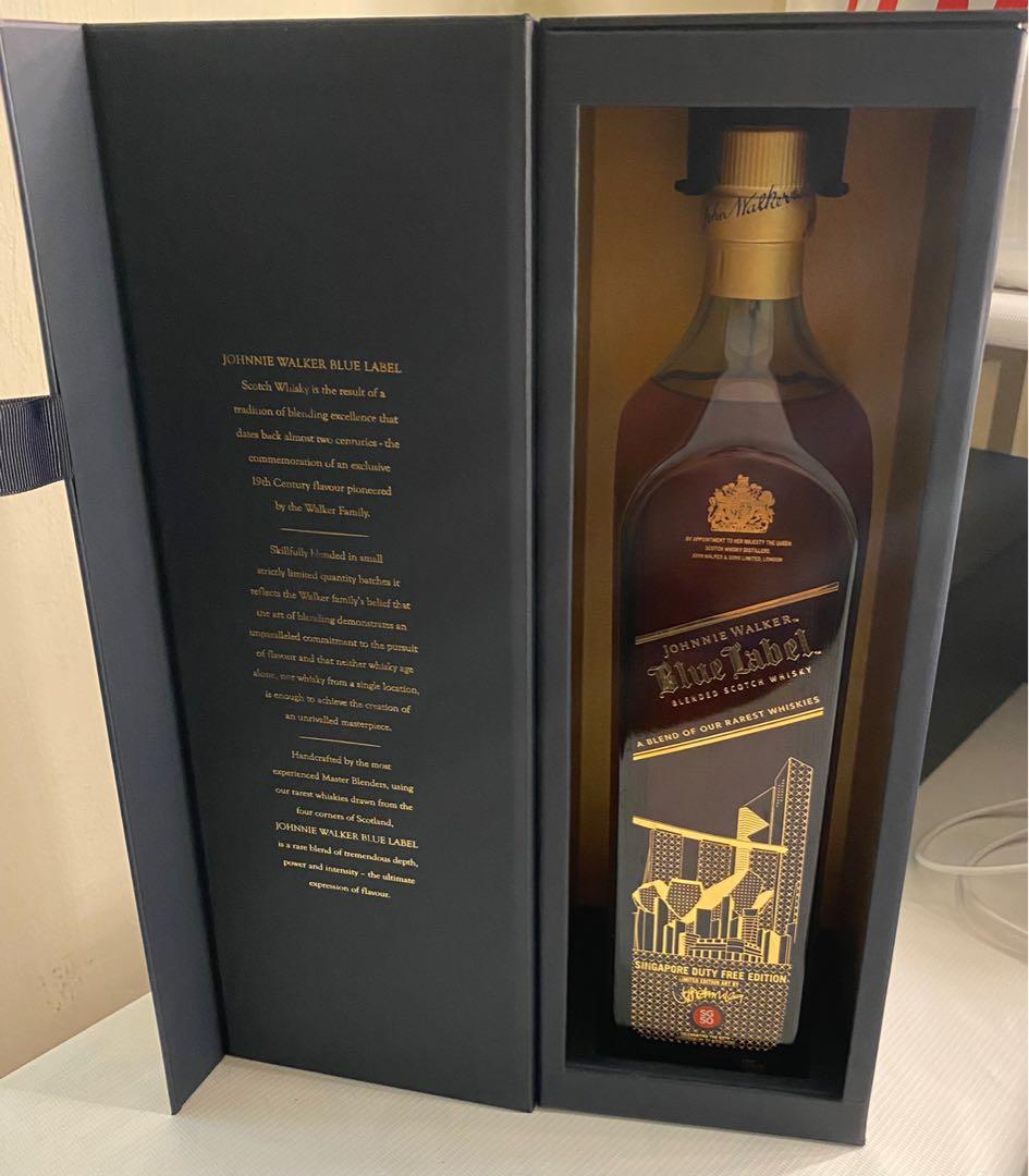 Johnnie Walker Blue Label 1L [Singapore Duty Free Edition ...