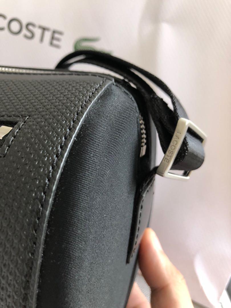 Lacoste Sling Bag Cylinder bag, Men's Fashion, Bags, Sling Bags on